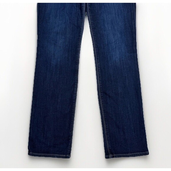 Express Jeans Womens 6 Slim Leg Dark Blue Denim Measures 30 x 31 - Picture 6 of 9